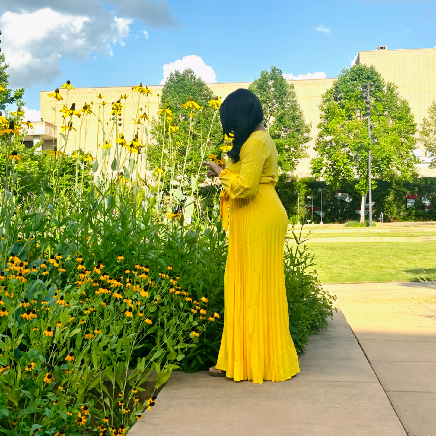 Pleated Wide Leg Jumpsuit